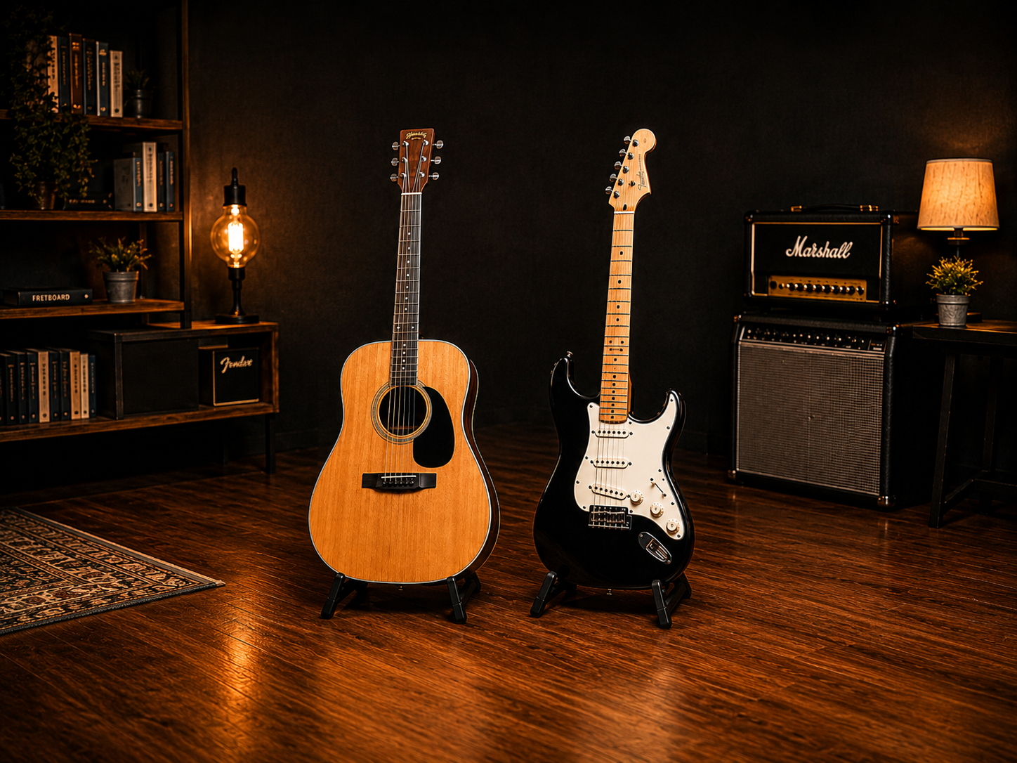Acoustic and electric guitar lessons
